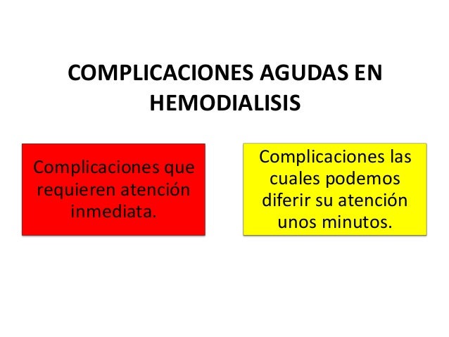 Complicaciones de hemodialisis pdf Complicaciones de hemodialisis pdf
