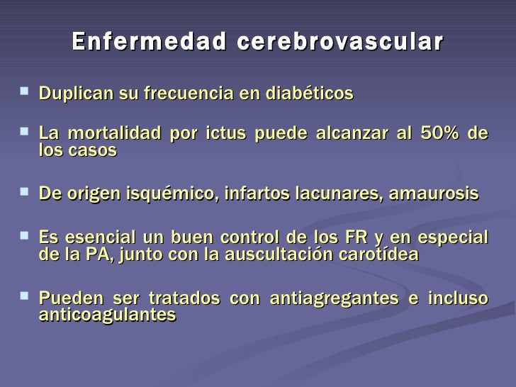 Complicaciones crónicas de la diabetes Complicaciones crónicas de la diabetes