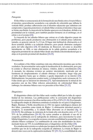 Triada Rigeler Complicaciones de calculos biliares | PDF