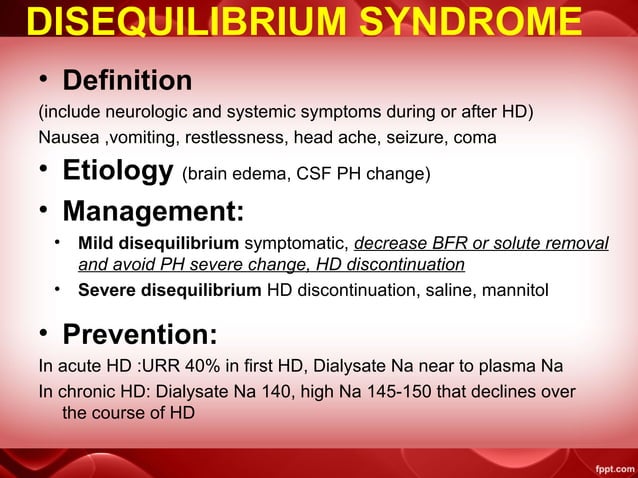 Complication during hemodialysis | PPT