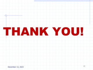 THANK YOU!
97
December 13, 2023
 