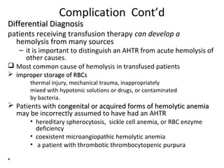 Complication of transfusion | PPT