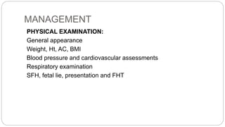 COMPLICATIONS AND MANAGEMENT OF OBESITY IN PREGNANCY.pptx