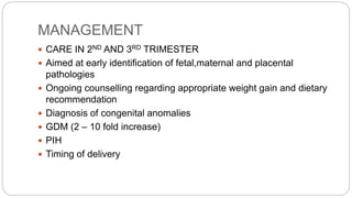 COMPLICATIONS AND MANAGEMENT OF OBESITY IN PREGNANCY.pptx