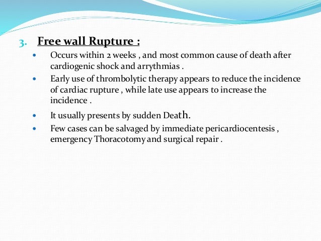 Complications Of Acute Mi
