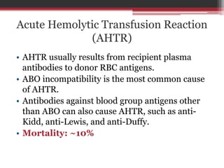 Complications of Blood Trasfusion | PPTX