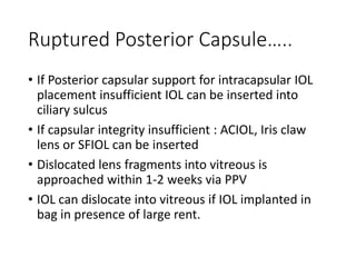 Complications of Cataract surgery 2 .pptx