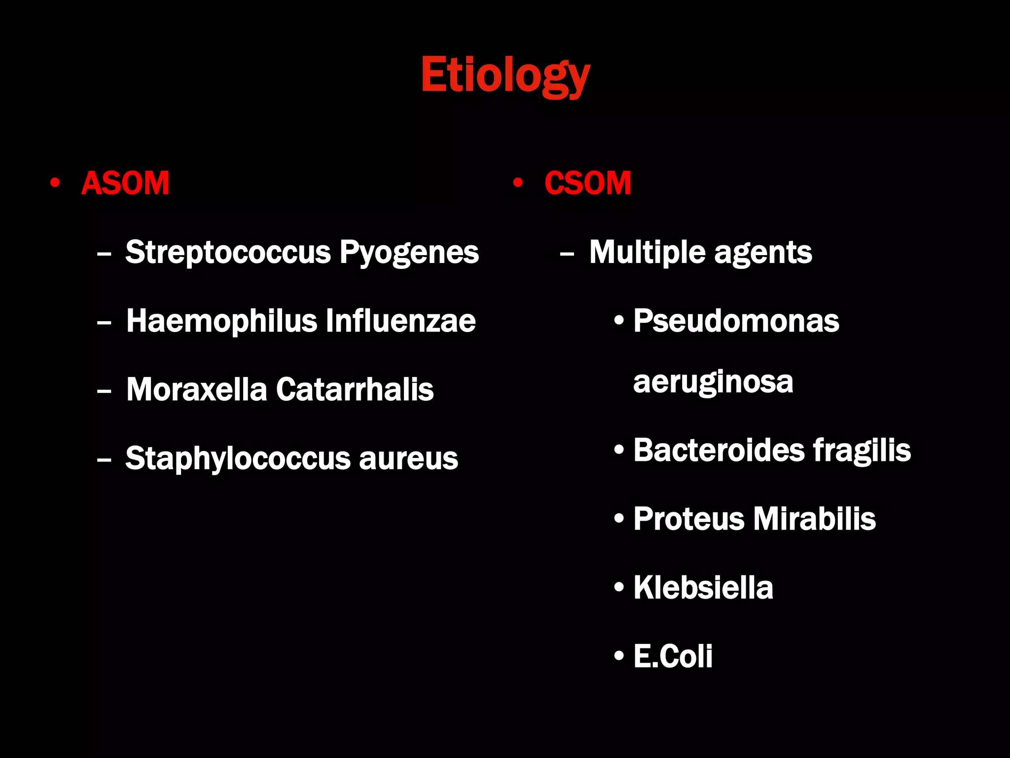 Complications of csom | PPT | Ear, Nose and Throat Conditions ...