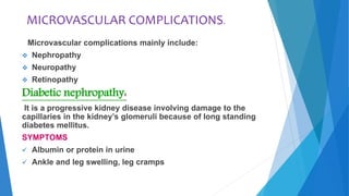 Complications of diabetes mellitus | PPTX