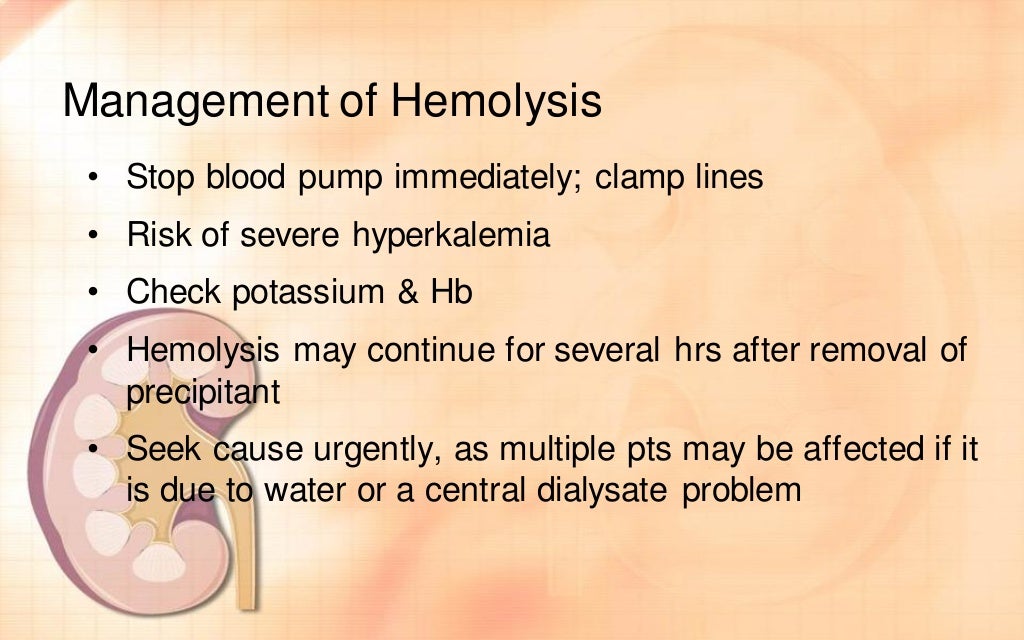 Complications of hemodialysis