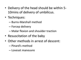 Complications of labor | PPTX