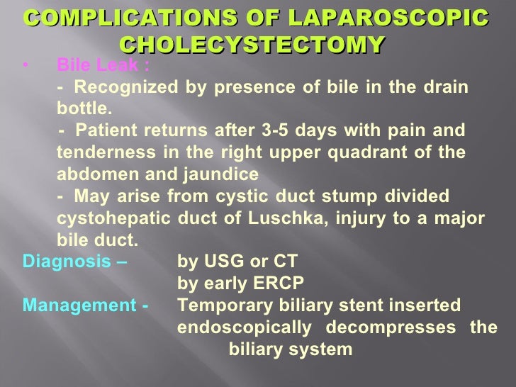 complications of laparoscopic surgeries