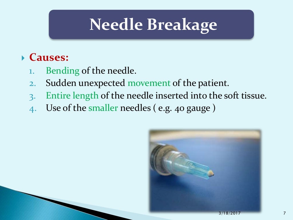 Complications of Local Anesthesia