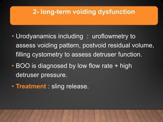 Boo Flow Rate Complications of mesh in gynecologic surgery | PPTX