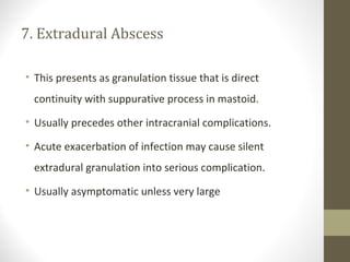 Complications of chronic otitis media | PPT