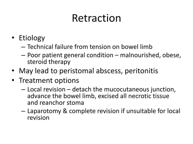 Complications of stoma | PPTX