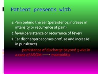 Complications of suppurative otitis media | PPSX