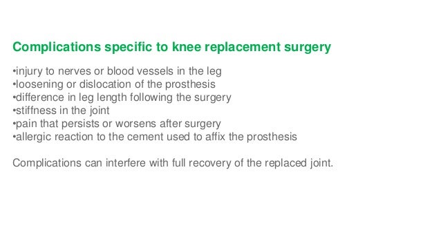 How do you avoid infection after knee surgery?