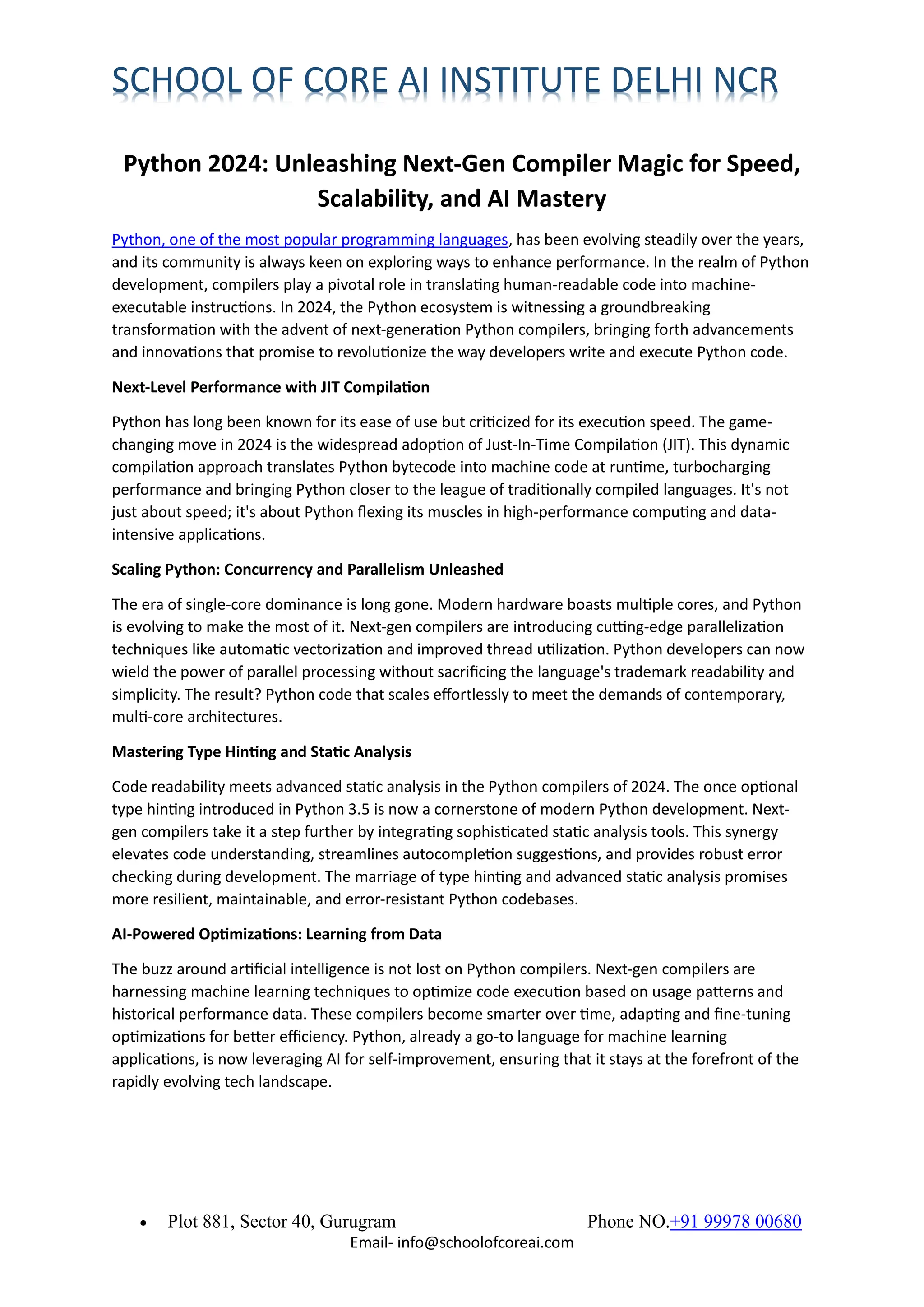 Python 2024: Unleashing Next-Gen Compiler | PDF