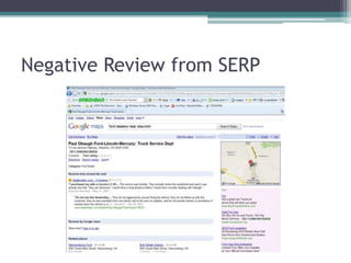 Negative Review from SERP
 