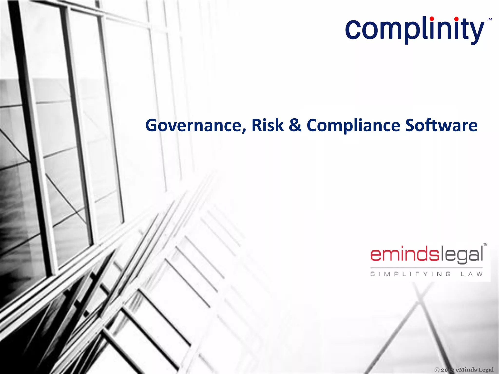 Complinity compliance software | PPT
