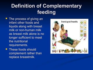 complment feeding chart for infants india | PPT
