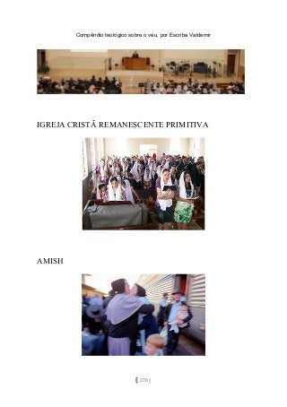 Compêndio teológico sobre o véu, por Escriba Valdemir
IGREJA CRISTÃ REMANESCENTE PRIMITIVA
AMISH
[ 270 ]
 