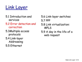 Comprehensive Overview of Data Link Layer and LAN Protocols in ...