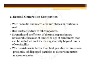 Composite resins | PDF