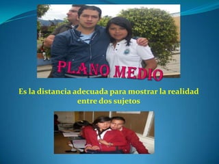 Es la distancia adecuada para mostrar la realidad
                 entre dos sujetos
 