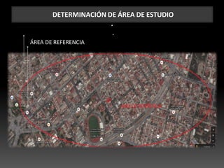 DETERMINACIÓN DE ÁREA DE ESTUDIO
.
.
ÁREA DE REFERENCIA
 