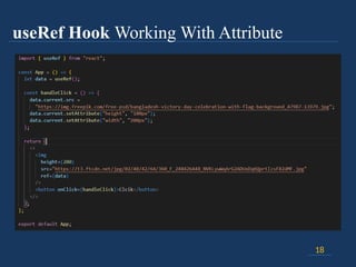 useRef Hook Working With Attribute
18
 
