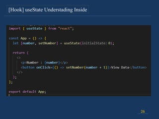 26
[Hook] useState Understading Inside
 
