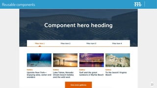 23
Reusable components
 