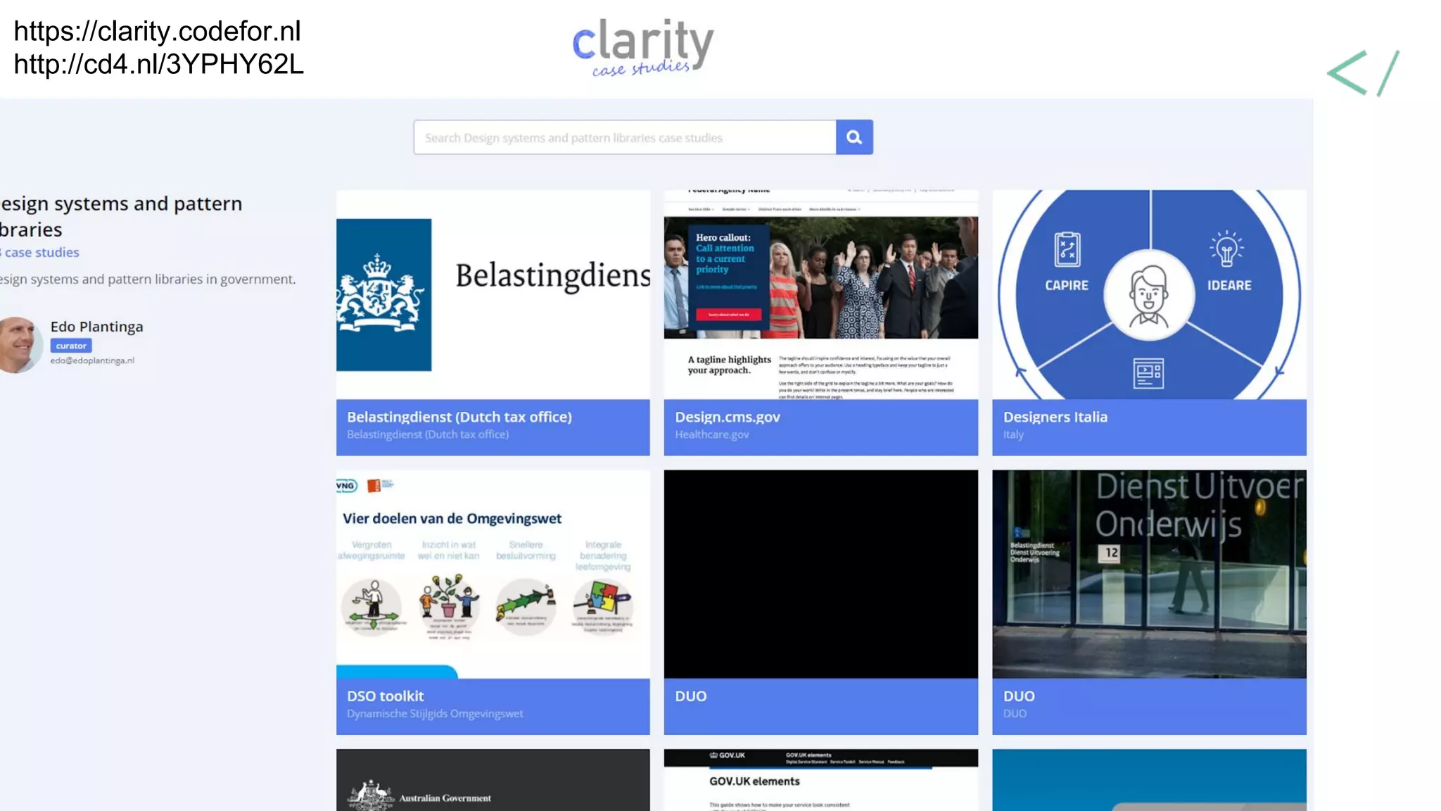 https://clarity.codefor.nl
http://cd4.nl/3YPHY62L
 