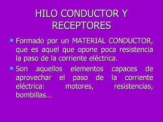 HILO CONDUCTOR Y RECEPTORES ,[object Object],[object Object]