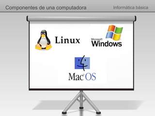 Componentes de una computadora   Informática básica
 