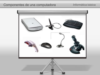 Componentes de una computadora Informática básica
 