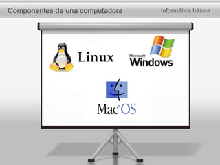 Componentes de una computadora Informática básica
 