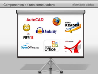 Componentes de una computadora Informática básica
 