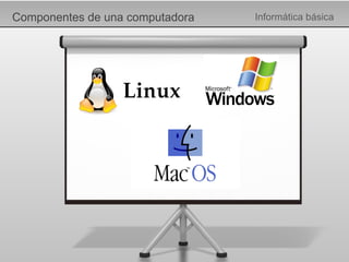 Componentes de una computadora Informática básica 