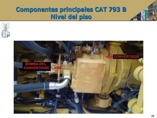 13
Componentes principales CAT 793 B
Nivel del piso
 