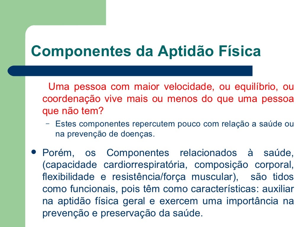 O Que Significa Aptidão Física - BRAINCP