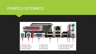PUERTOS EXTERNOS
 