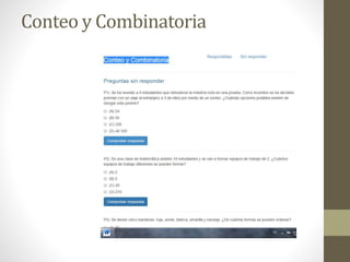 Conteo y Combinatoria 
 