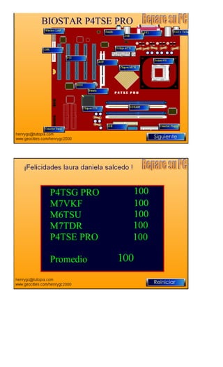 Componentes de la tarjeta madre