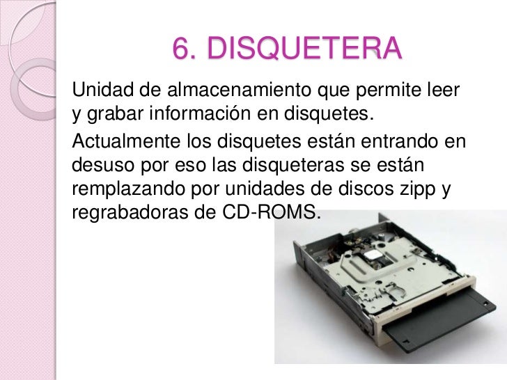 Componentes del gabinete