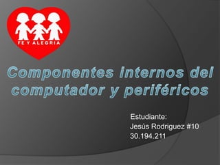 Estudiante:
Jesús Rodriguez #10
30.194.211
 