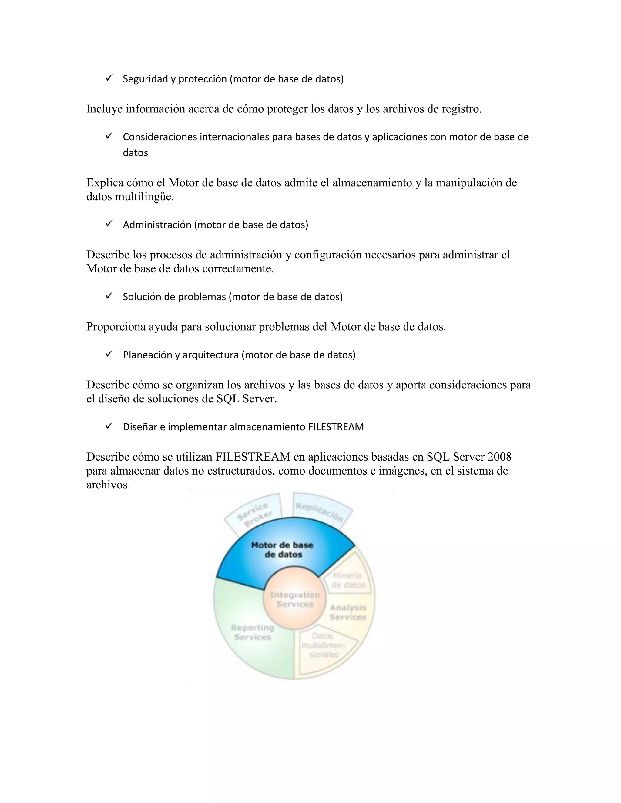 Componentes de sql server 2008
