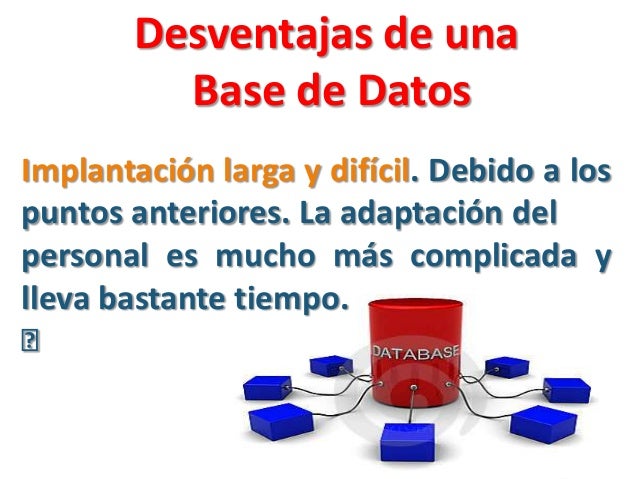 Componentes de una base de datos